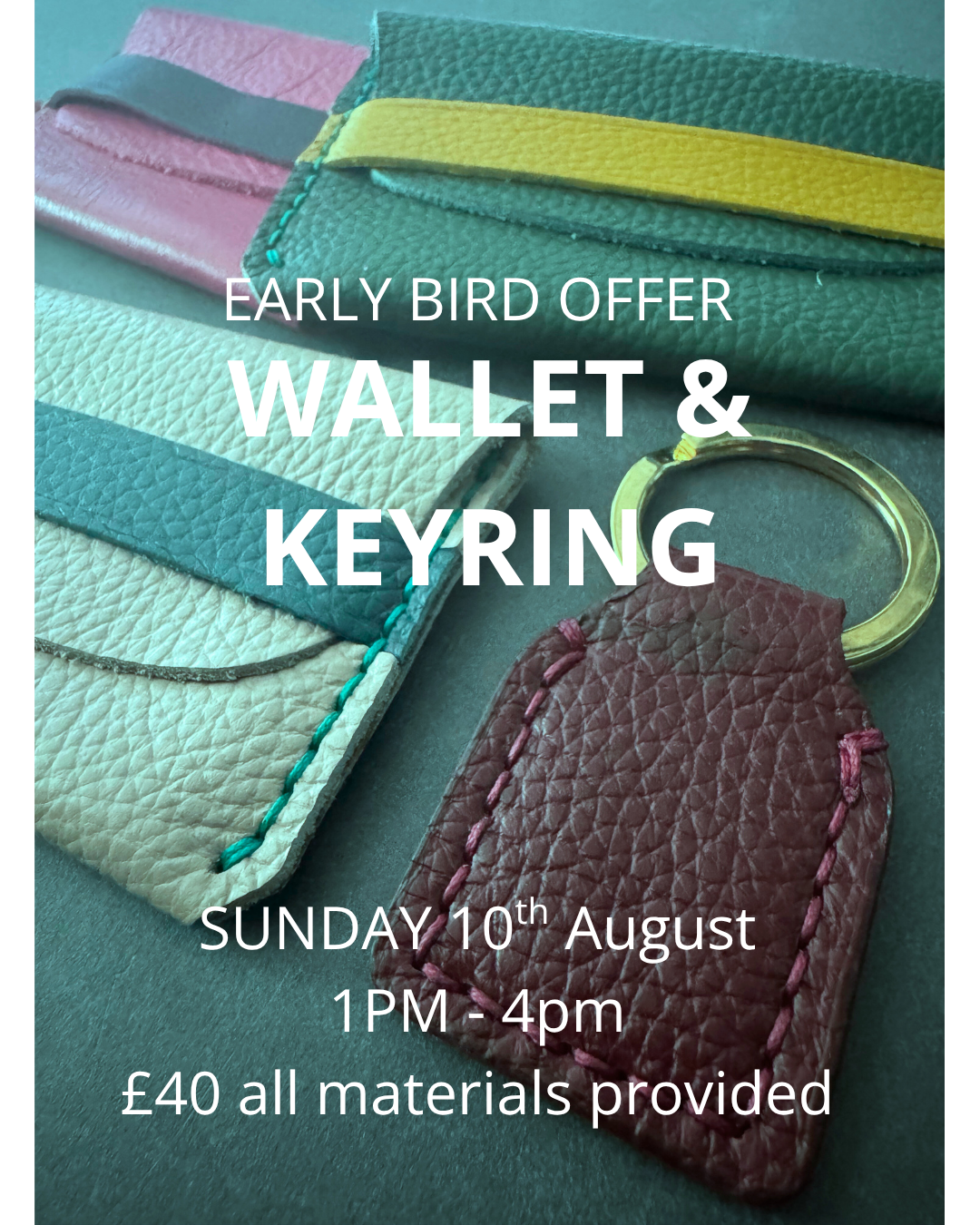Early Bird Leather Hand Stitch Workshop August