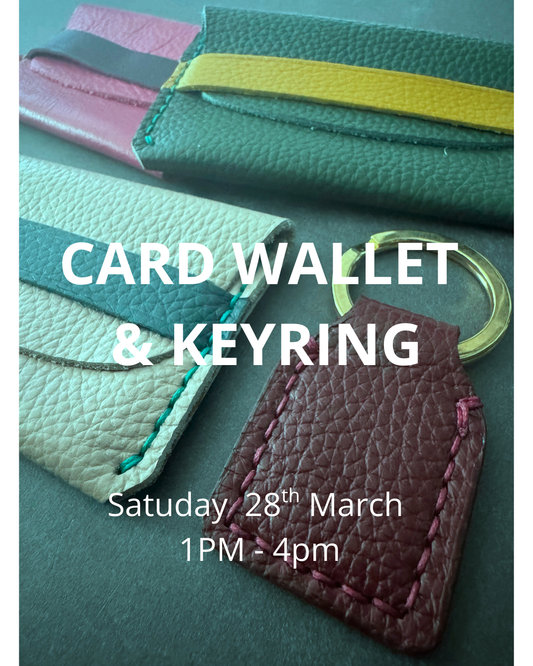 Hand Stitch a Leather Card Wallet and Keyring