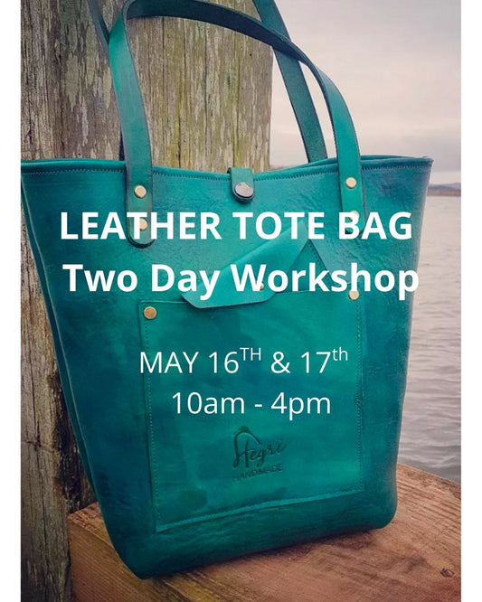 Leather Tote Bag Weekend Workshop