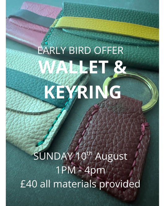 Early Bird Leather Hand Stitch Workshop August