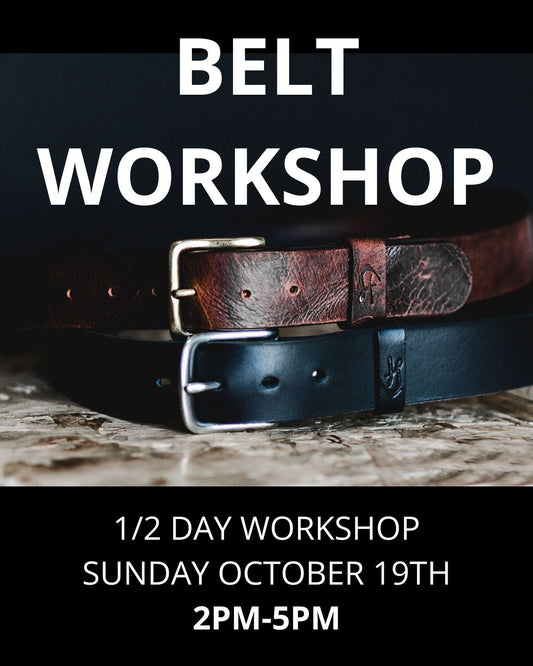 Leather Belt Workshop (Half Day) Afternoon
